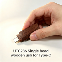Nouvelle clé USB 32 Go OTG en bois de type C UTC236, personnalisable en gros, avec garantie d'un an, directement de l'usine