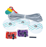 Kit Sensor ECG AD8232, Monitor denyut jantung & modul deteksi denyut nadi kompatibel dengan papan pengembangan Duinofun