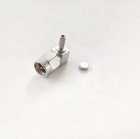 Conector de Antena Eléctrico Impermeable SMA Macho en Ángulo Recto para Cable RG316