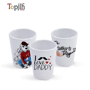 Topjlh 1.5oz Beyaz Seramik Shot Bardağı Süblimasyon Baskı Boşlukları Toptan Satış Barlar Restoranlar Promosyon Özel Hediye Malzemeleri - Product Image 5
