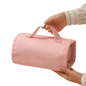 Bolsa de Maquillaje de Viaje de Cuero PU de Alta Calidad, Bolsas Desmontables, Juego de Bolsas de Cosméticos de Gran Capacidad con Cierre de Cremallera para Mujer - Product Image 2