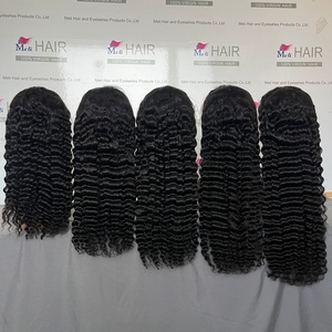 Peluca de Cabello Humano con Encaje, Cabello Virgen Brasileño Sin Procesar al Por Mayor, Peluca de Cabello Humano Brasileño Barata con Ondas Profundas, Buena Calidad - Product Image 3