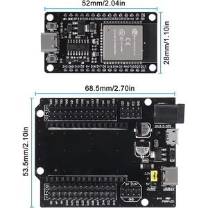 Carte de développement ESP32 30P avec alimentation USB et connecteurs GPIO pour projets IoT - Product Image 1