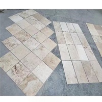 Carrelage en travertin Carreaux d'escalier pour autour de la piscine Travertin Mosaïque Salle de bain Carreaux de sol en porcelaine 1200*600