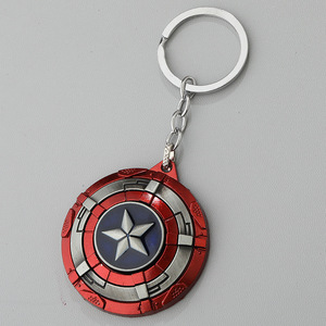 Portachiavi Creativo Serie Marvel Captain America con Ciondolo Scudo Rotondo in Lega - Product Image 6