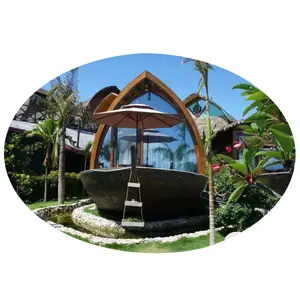 BH11 סירת קשת בית מודרני עיצוב חוף אור עץ וילה טרומי בית מודול