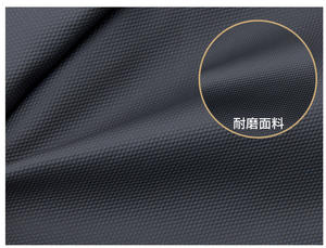 WAALUU Logotipo personalizado Cuero liso Negro Diseñador de los hombres Riñonera Moda Riñonera para hombres - Product Image 4