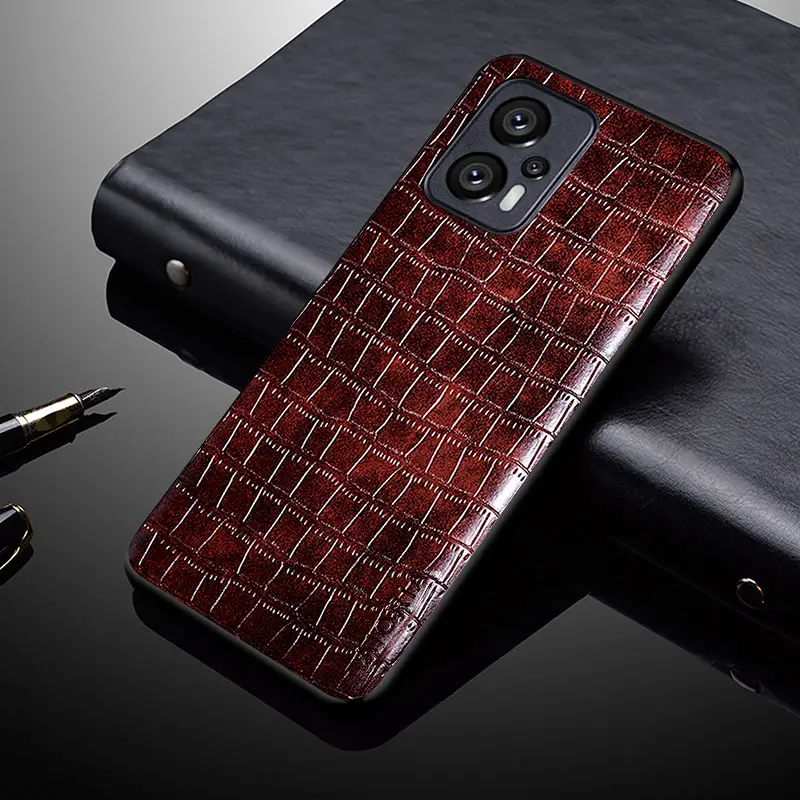 Crocodile PU leather cover phone case for Xiaomi Redmi Note 12 pro 11T customized logo available factory direct