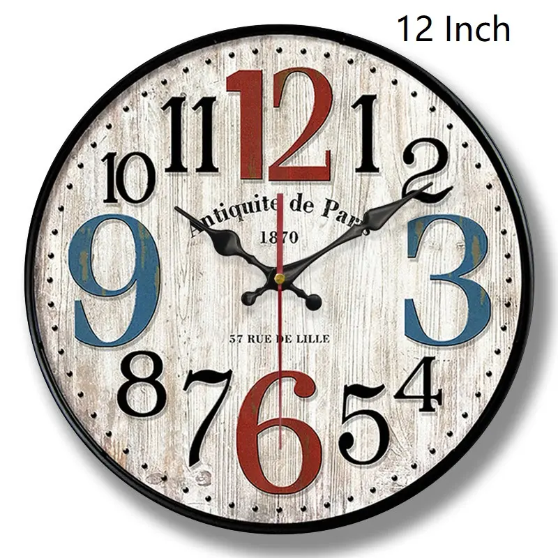 2024 best-seller relógio de parede de madeira 12 polegadas luxo parede relógio