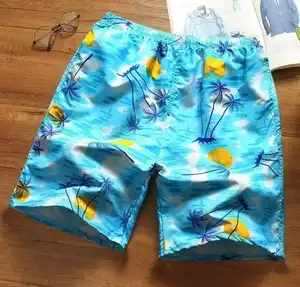 מכנסיים קצרים לגברים קצר מכנסיים לשחות חוף קצוץ שרוך פרחוני מודפס מקרית Loose מכנסיים סיטונאי מפעל מחיר AH1022