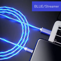 Câble USB Micro LED Flexible en PVC, Câble de Charge Rapide Multi-Connecteurs pour Smartphone, Idéal pour les Voyages et les Cadeaux