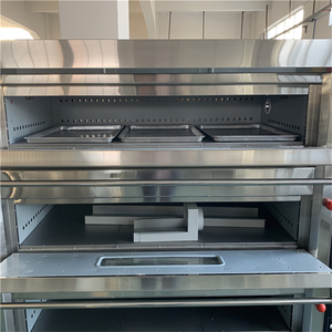Horno de Gas de Acero Inoxidable de Alta Calidad, Máquina Automática para Snacks, con Tres Niveles y Nueve Bandejas, Tubo de Calentamiento de Alta Eficiencia - Product Image 6