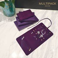 Pochette à bijoux en tissu de haute qualité, emballage tendance pour bagues, colliers, bracelets, boucles d'oreilles, emballage de voyage