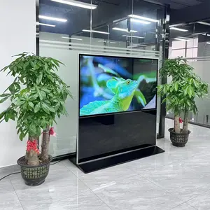 Dikey yatay ekran reklam makinesi 75/86/98 inç uzaktan yayın sistemi 4k yüksek çözünürlüklü Lcd reklam