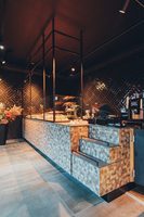 Style doux haut de gamme magasin de chocolat gâteau Dessert boutique Design d'intérieur cuire des aliments comptoir d'affichage boulangerie décoration