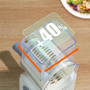 Wholesale Manual Multifunctional Stainless Steel Fruit & <b>Vegetable</b> Grater Slicer <b>Chopper</b> with Easy Clean Design - Product Image 3