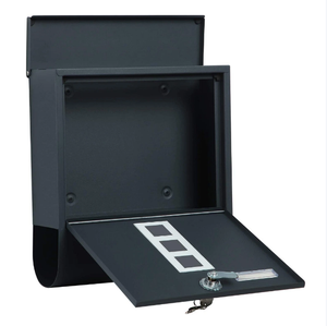 Metal Outdoor Mailbox with Perforation-Free Installation of Courier Delivery Box Mailbox