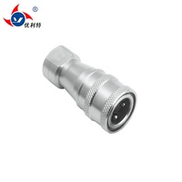 Raccords de déconnexion rapide en acier inoxydable pour tuyaux hydrauliques 1/2''~6'' Filetage BSPP/BSPT/NPT/Métrique Poli