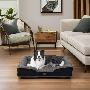 Lujoso sofá cama extra grande impermeable de espuma viscoelástica para perros, cama ortopédica de lujo a prueba de masticar personalizada para mascotas, cama sólida para gatos, cueva para grandes - Product Image 3
