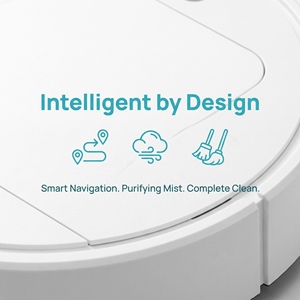 เครื่องดูดฝุ่นหุ่นยนต์อัจฉริยะอัตโนมัติแบบชาร์จไฟได้ เครื่องทำความสะอาดในครัวเรือน เครื่องใช้ไฟฟ้าขนาดเล็กในบ้าน - Product Image 3