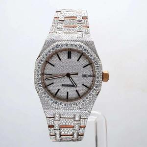 Best Quality Automatic Diamond <b>Watch</b> for Men with Transparent Case Back <b>Mechanical</b> Timepiece for Collectors and Gifts for Sale - Product Image 5