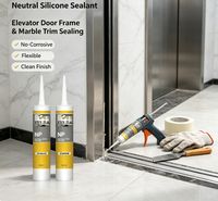 Colle silicone neutre Zhanhe haute élasticité NP, résistante à la poussière et aux intempéries, mastic industriel pour fenêtre de visée