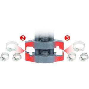 KS เครื่องมือ-แคลมป์ยึดสายยาง115.0911-เครื่องยนต์4042146512548 EAN และชุดจับเวลา - Product Image 4