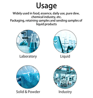 Bouteille carrée en plastique HDPE de 500 ml à large ouverture pour produits chimiques de laboratoire, engrais, pesticides, réactifs avec impression sérigraphique en stock