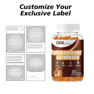 Emballage personnalisé en usine pour gummies aux champignons complexes – Plusieurs designs d'étiquettes, options bouteille + boîte et MOQ flexible pour les clients de marque - Product Image 5
