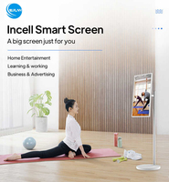 Monitor Táctil de 21.5, 27 y 32 Pulgadas con Pantalla LCD Incell, Smart TV con Android 10 para Publicidad Digital en Interiores