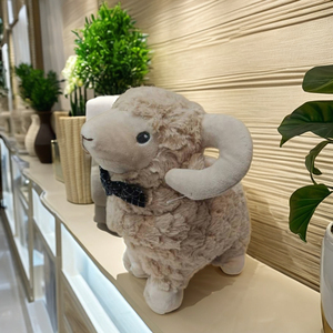 Personnalisé mignon dessin animé ferme Animal mouton en peluche Super doux nouveau Design PP coton lavé Technique décor à la maison compagnon de sommeil - Product Image 6