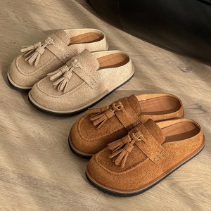 Retro all-in-one buckle walking shoes <b>for</b> <b>men</b> new spring/summer style low <b>heel</b> one-piece slip-on casual versatile loafers - Product Image 1