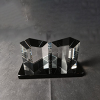 Neelpure 187186 Prix en cristal au design unique et créatif, architecture angulaire moderne, pour commémorer les événements clés