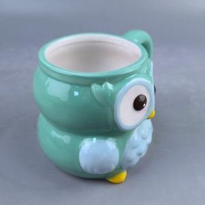 <strong>Owl</strong> <strong>Mug</strong> 3D Shaped Hand-painted Ceramic <strong>Owl</strong> <strong>Coffee</strong> Cup Vintage Porcelain Milk Tea <strong>Mugs</strong> in Bulk - Product Image 4