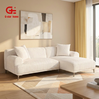 Canapé modulaire Chesterfield deux places en tissu, style européen moderne, pour appartement, hôtel, salon