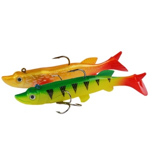 Leurre souple de pêche en PVC de haute qualité avec queue de pagaie de 7,5 cm/9,5 cm/11,3 cm, type cuillère rotative, pour la pêche au bar, au brochet, au thon en rivière, en lac et en eaux variées - Product Image 2