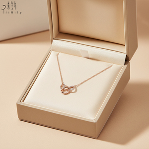 Tremendous Quality Hand Crafted <b>Delicate</b> Minimalist <b>Necklace</b> Jewelry 18K Solid Rose Gold Real Natural Diamonds Pendant <b>Necklace</b> - Product Image 1