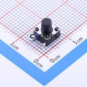 K2-1102SP-G4SC-04 Tactile Switch SMD-4P,6x6mm Switch Single Pole Single Throw Round Button 2.5N Vertical Mount - Product Image 1
