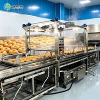 Geluidsarme, soepel lopende, continu werkende, commerciële, volautomatische donutmachine