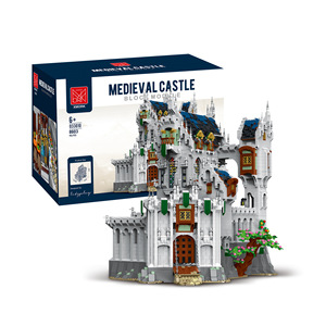 LuHu Mork 033010 château médiéval haute difficulté bloc de <span class=keywords><strong>construction</strong></span> assemblage modèle vacances cadeau MOC - Product Image 6