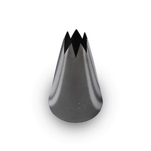 Boquilla de Acero Inoxidable para Decoración con Orificio en Forma de Estrella, Diám. 7MM - Product Image 1