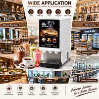 Distributeur de boissons instantanées commercial 3 saveurs, machine à café, thé au lait et boissons en poudre de bureau, machine à préparer des boissons chaudes et froides