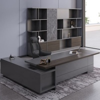 Meubles modernes de luxe en MDF Convertible Home Executive en forme de L CEO Office Table Extensible Caractéristique