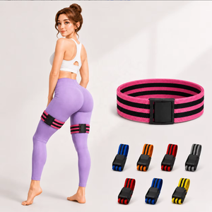 Fascia di Resistenza BFR in Poliestere e Lattice <span class=keywords><strong>per</strong></span> Isolamento Glutei, Ipertriflesso Muscolare e Allenamento Inferiore del Corpo - Product Image 1