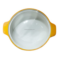 Cocotte en Céramique de Gros, Marmite à Soupe à Double Anse, Ensemble Soupière et Bol à Soupe en Céramique Blanche avec Couvercle