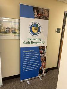 Waterproof Custom Safe Colorful Decorative Premium Easy Install Roll-up <b>Banner</b> for Catering Event - Product Image 5