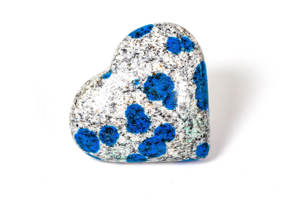 Pierre K2 polie, agate bleue en forme de cœur, faite à la main, cristal, pierre précieuse, amour, guérison spirituelle, Feng Shui, cadeau, ornement pour la maison - Product Image 5