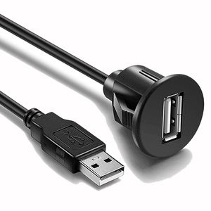 Evrensel Otomatik usb uzatma kablosu Dashboard Gömme Montaj Araba Radyo Stereo Android Wince Kafa Ünitesi DVD CD Medya Oynatıcı 3 Ayak - Product Image 1
