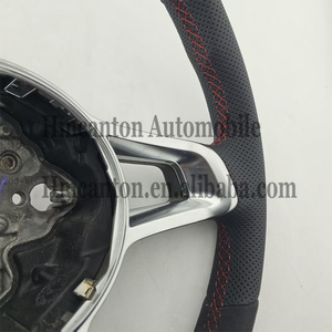 Nouveau produit phare : Volant en cuir perforé Alcantara avec surpiqûres rouges pour Volkswagen VW GTI7 Golf MK7 - Product Image 2