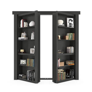 Estantería Interior Invisible Habitación Secreta Estantes de libros de madera maciza Puerta Estantería oculta Puerta Murphy Puertas ocultas - Product Image 4